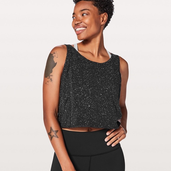 Lululemon It's A Tie Tank ( Splatter Dye Black) - Picture 3 of 6